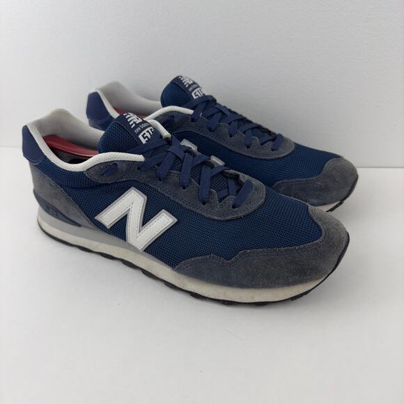 New Balance 515 suede Retro blue running and training shoes - Picture 1 of 8